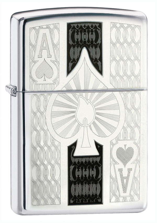 Zippo tulemasin Intricate Spade Design