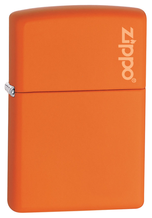 Zippo tulemasin Classic Orange Matte Zippo Logo