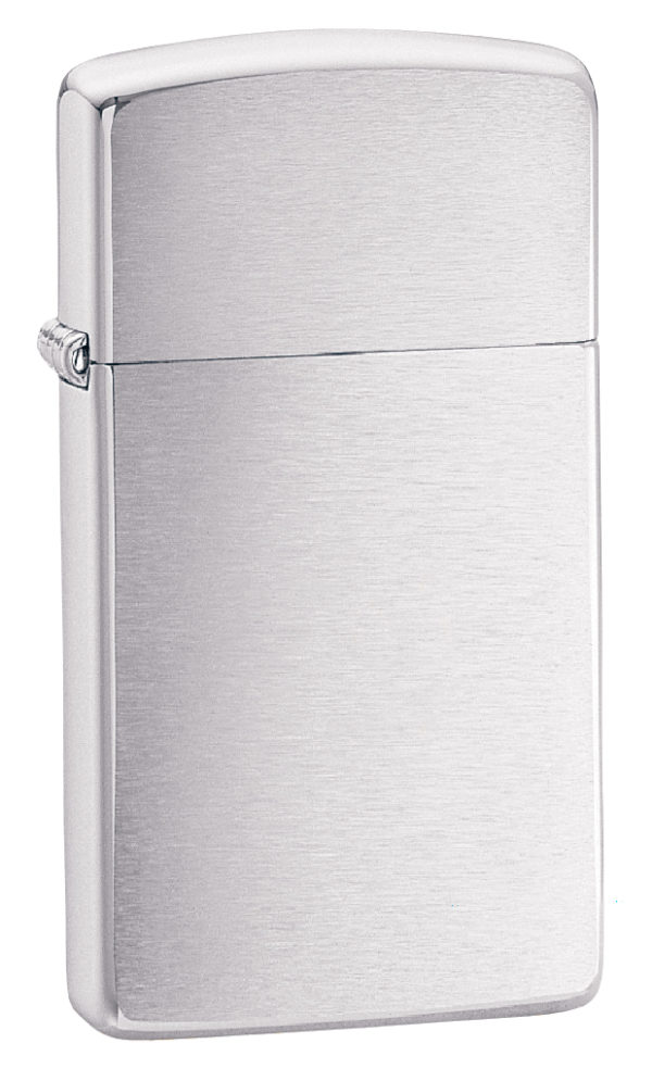 Zippo tulemasin Slim® Brushed Chrome