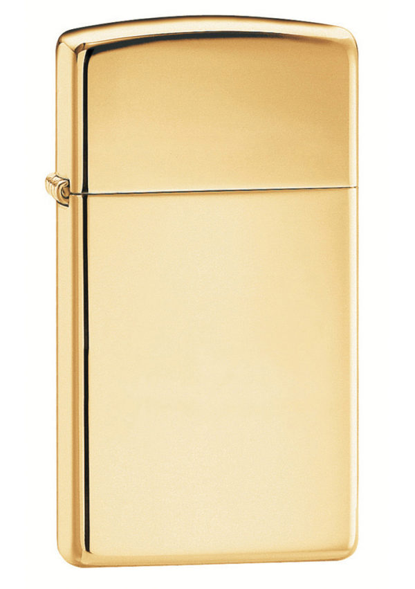 Zippo tulemasin Slim® High Polish Brass