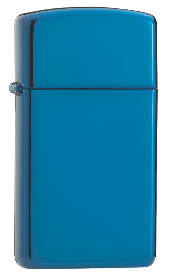 Zippo tulemasin Slim® High Polish Blue