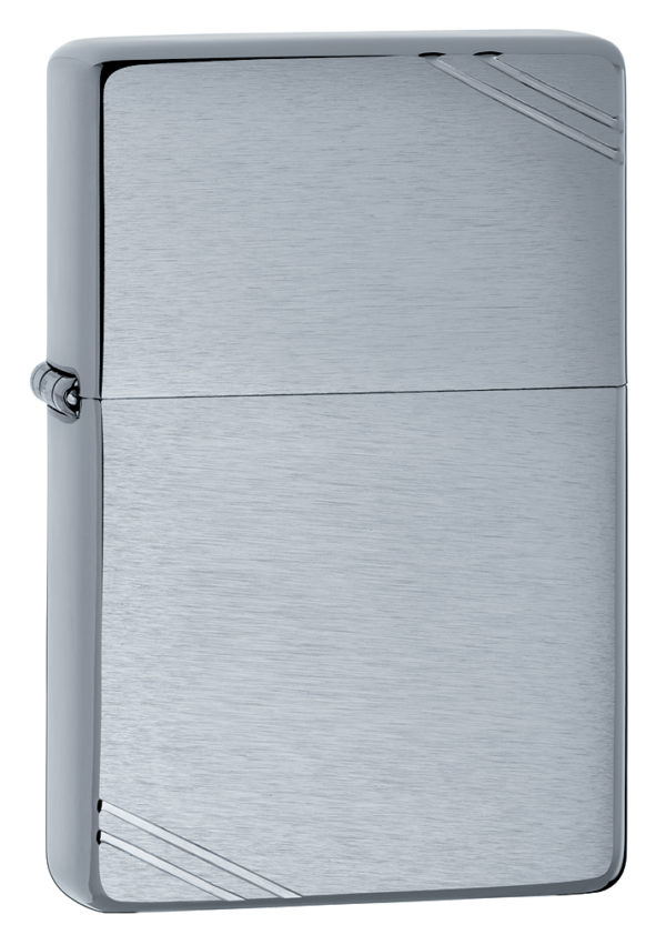 Zippo tulemasin Brushed Chrome Vintage with Slashes