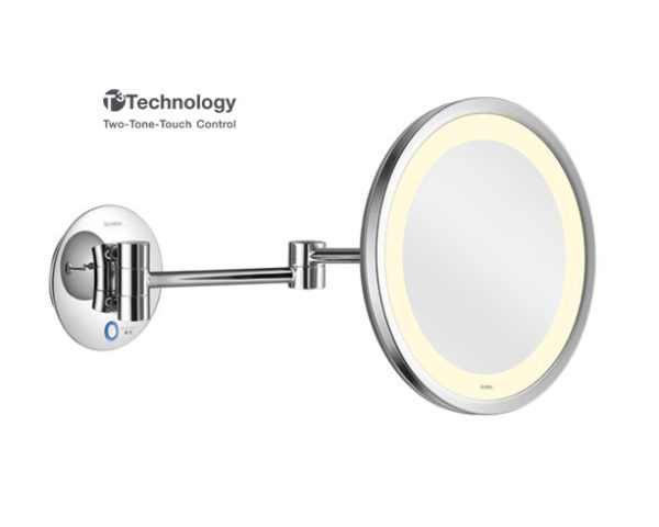 Meigipeegel Saturn LED valgustus kroom 3x suurendus d=220mm-ee