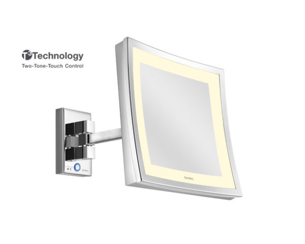 Meigipeegel LED CUBIC seinale 215x215mm 3xsuurendus-ee