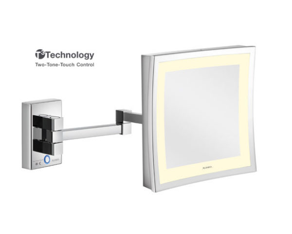 Meigipeegel LED CUBIK seinale 215x215mm 3xsuurendus-ru