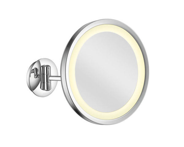 Meigipeegel LED Lunatec seina valgustusega d=240mm 1-vars 3x-ee