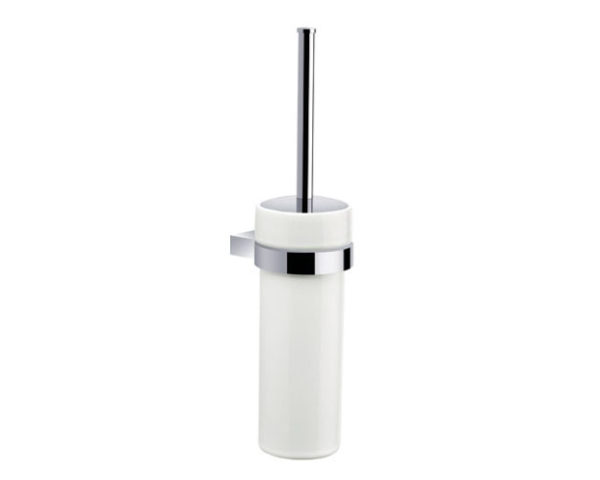 WC-hari+hoidik Architecto seinale, keraamiline tops plastist sisuga, kroom, 99x375x125mm-ee