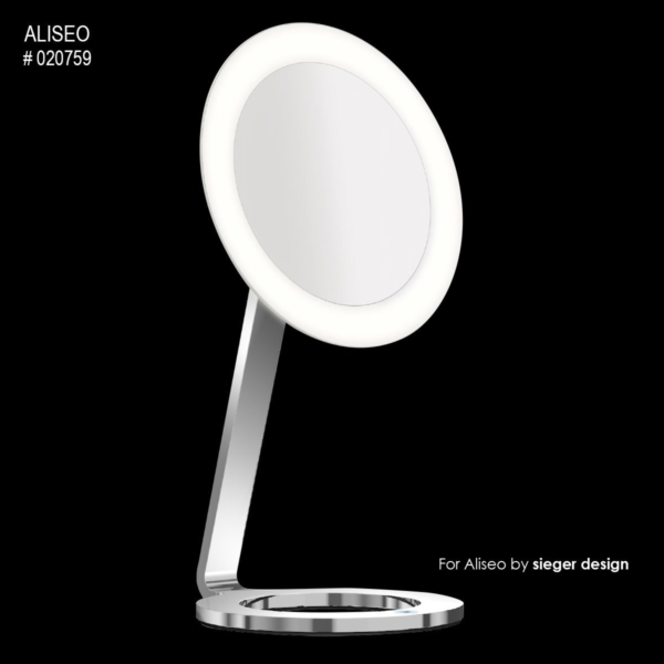 Meigipeegel LED MOON DANCE lauale d=240mm, 3x suurendus, 3T tehnol-ee - Image 2