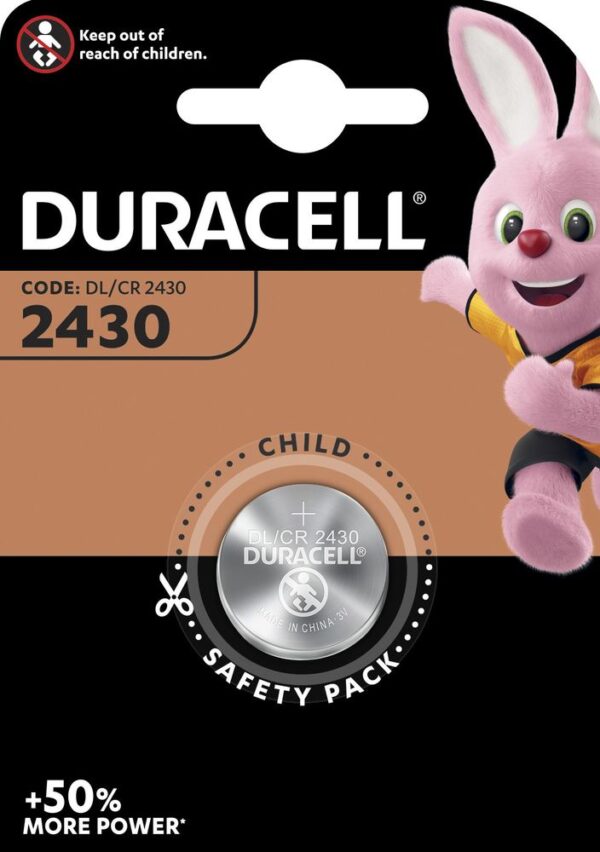 DL 2430 patarei Duracell-ee