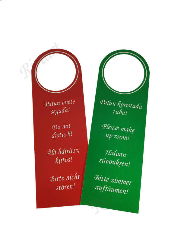 Infosilt papp "Palun koristada/Mitte segada"-ee