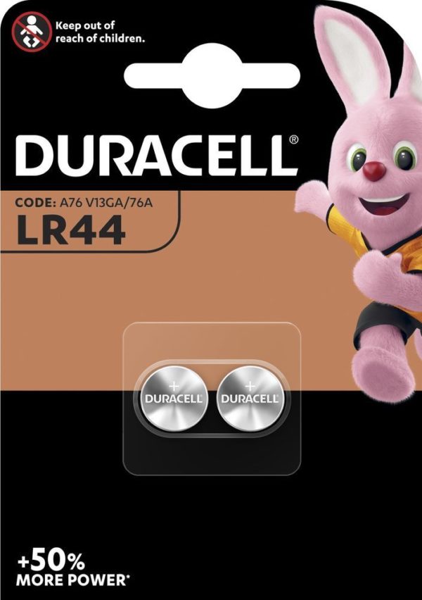 DLR44/2 /A76 patarei Duracell-ee