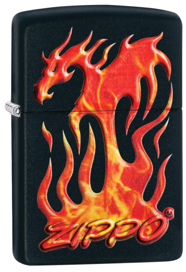 Zippo tulemasin Flaming Dragon Design