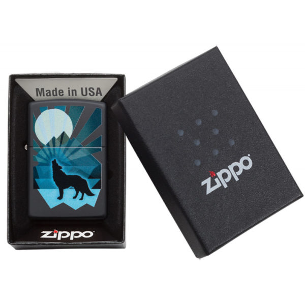 Zippo tulemasin Wolf and Moon Design - Image 3