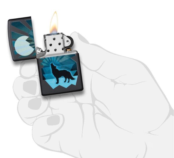 Zippo tulemasin Wolf and Moon Design - Image 5
