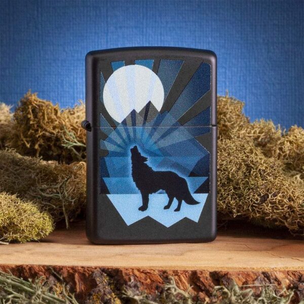 Zippo tulemasin Wolf and Moon Design - Image 4