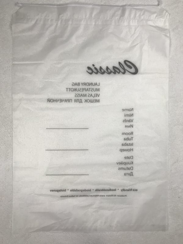 Mustapesukott ECO valge / Laundry Bag ECO Classic corn starch white - Image 2