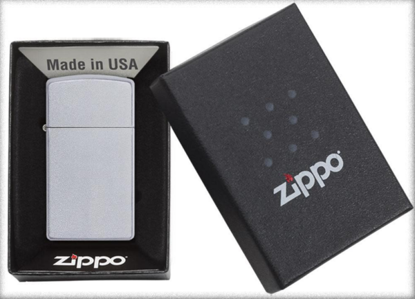 Zippo tulemasin Slim® Satin Chrome - Image 3