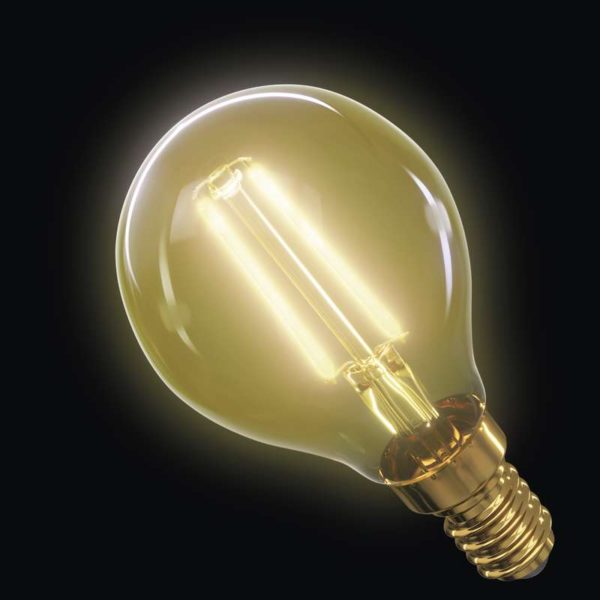 LED bulb 2W E14 MiniGlobe Vintage Warm White - Image 2