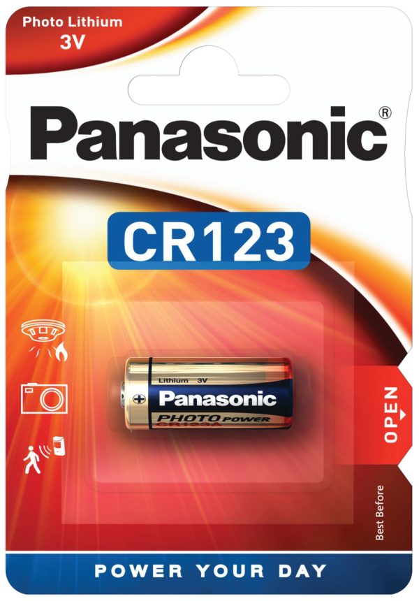 CR123-BL1 patarei Panasonic Power art 118