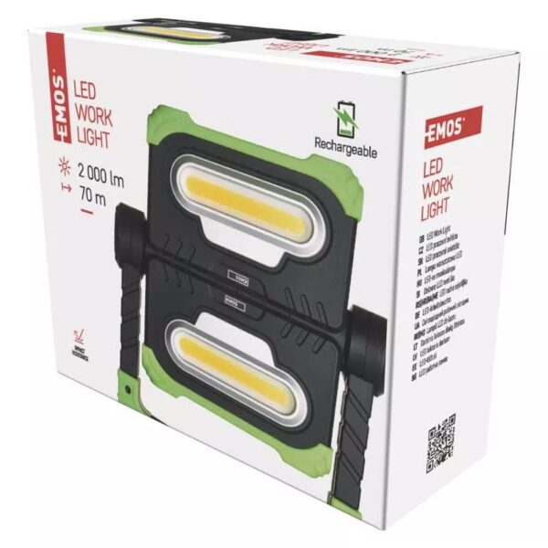 LED COB töötuli 2000lm, laetav 8000mAh 3.7V - Image 3