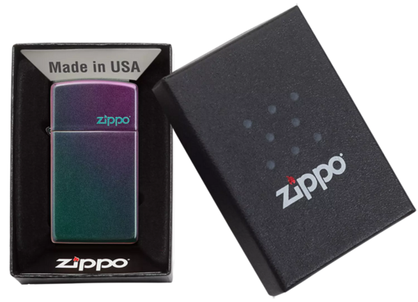 Zippo tulemasin Slim® Iridescent Zippo logo - Image 5