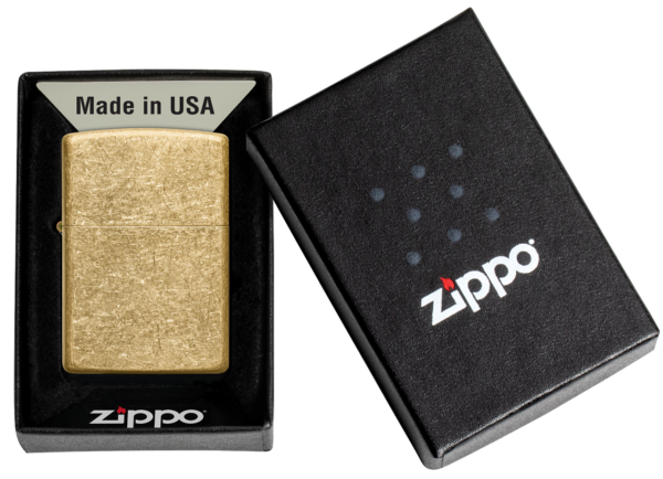Zippo Tulemasin Classic Tumbled Brass - Image 3
