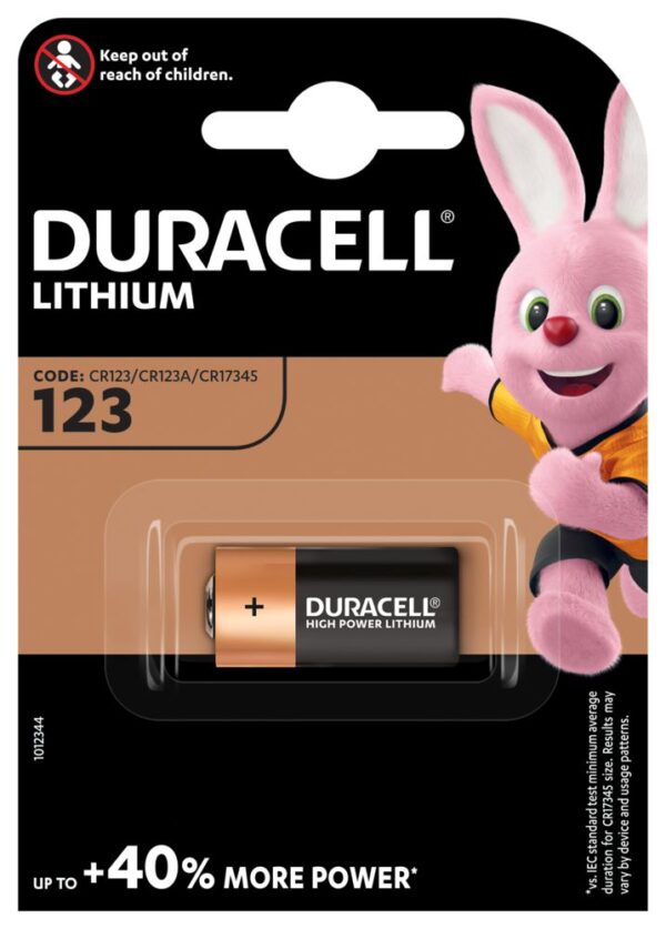 DL 123A Ultra M3 patarei Duracell art.28