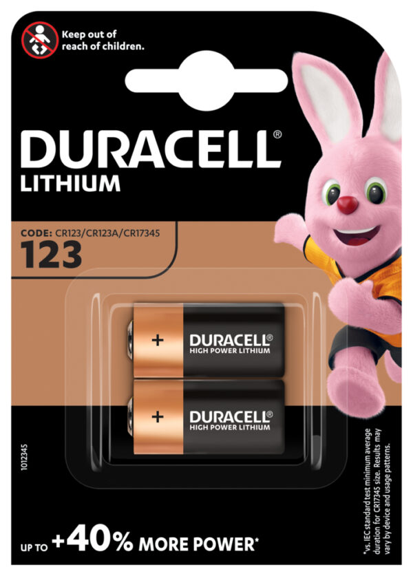 DL 123A/2 patarei Duracell art.1484