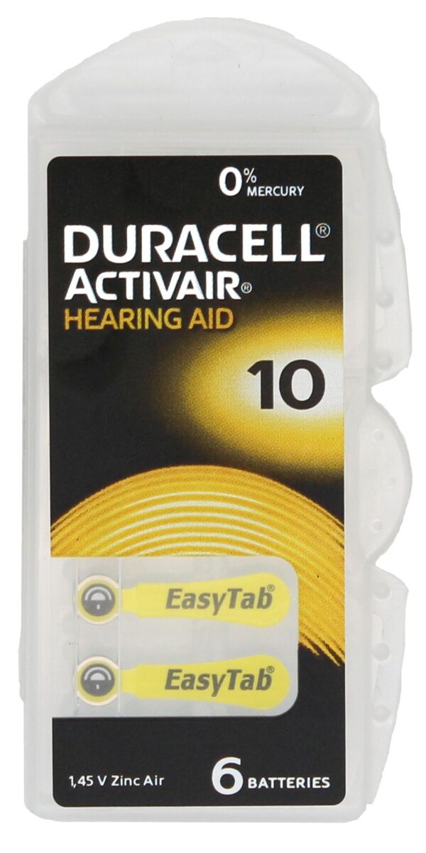 DA 10 BL6 Activair patarei Duracell art.1311