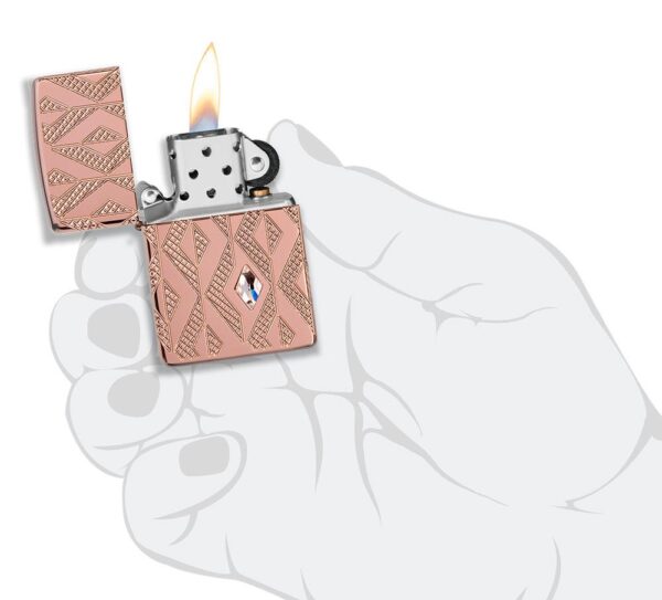 Zippo tulemasin Armor® Geometric Diamond Pattern Design - Image 6