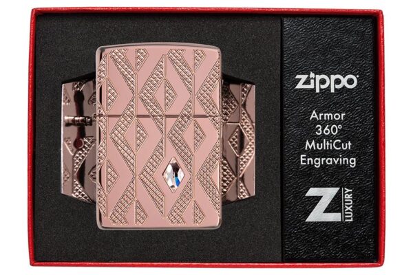 Zippo tulemasin Armor® Geometric Diamond Pattern Design - Image 5