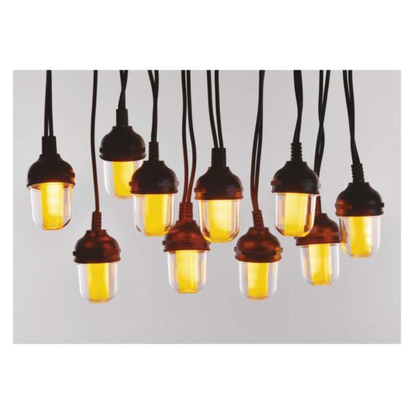 LED light chain – 10× party bulbs, 4.5 m