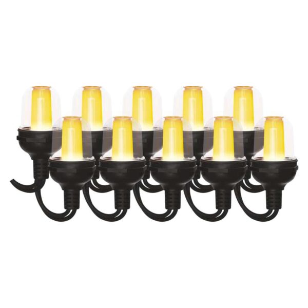 LED light chain – 10× party bulbs, 4.5 m - Image 2