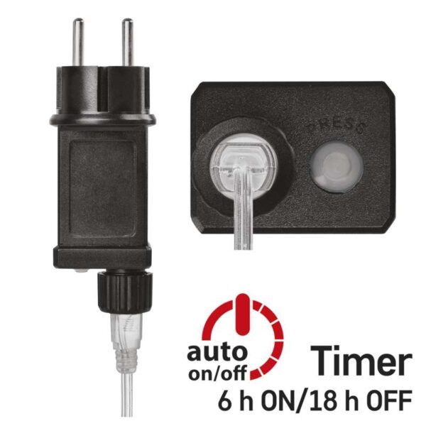 LED 100 valguskett "Traat" 10m, hÃµbedane kaabel, taimer CW IP44 EMOS - Image 7