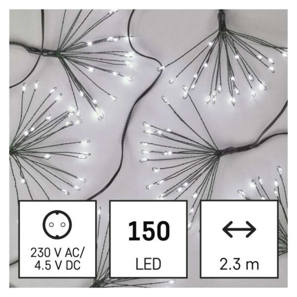 LED 150 valguskett Nano "Ilutulestik" 2,35m, taimer CW IP20 EMOS - Image 3