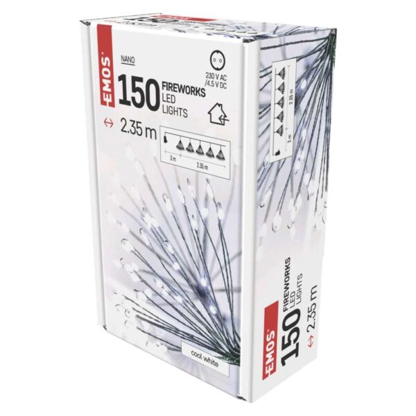LED 150 valguskett Nano "Ilutulestik" 2,35m, taimer CW IP20 EMOS - Image 2