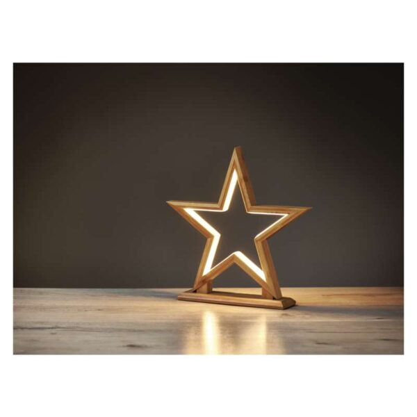 LED 116 bambusest täht 33x32cm WW IP20 EMOS