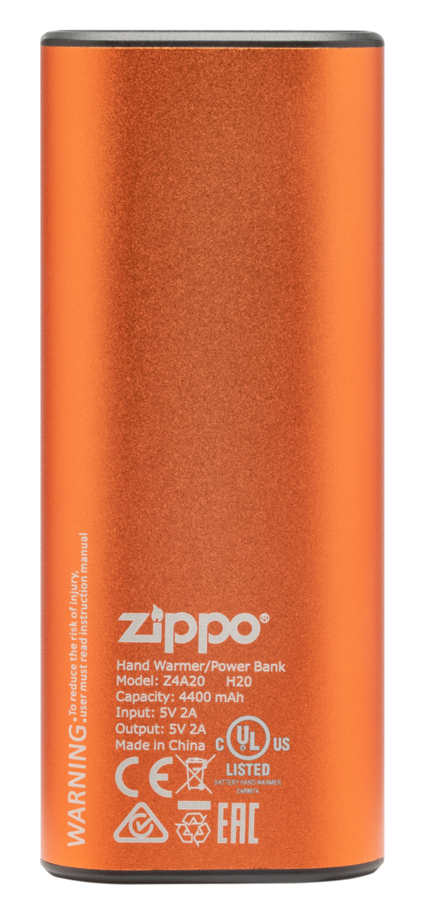 Zippo kätesoojendi+akupank (6H) laetav oranž - Image 4