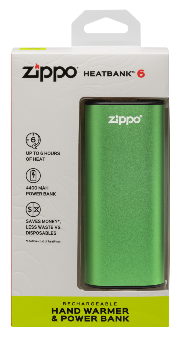 Zippo kätesoojendi+akupank (6H) laetav roheline - Image 5