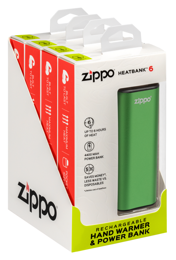 Zippo kätesoojendi+akupank (6H) laetav roheline - Image 7