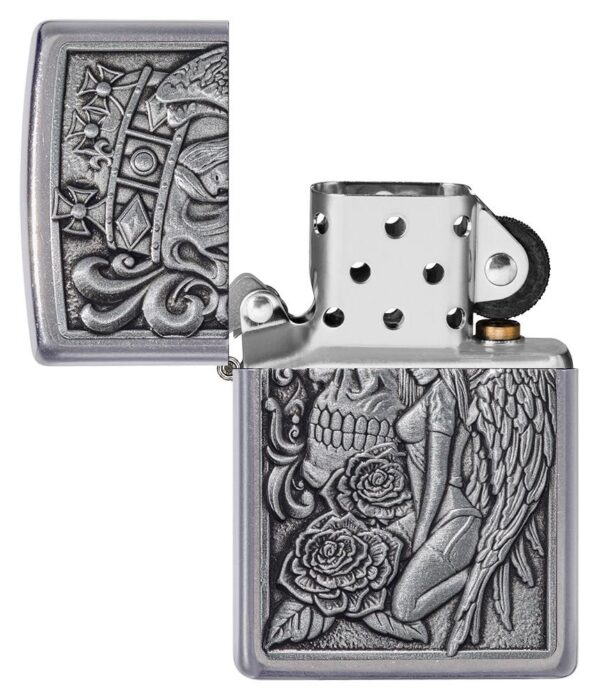 Zippo tulemasin Skull and Angel Emblem Design - Image 7