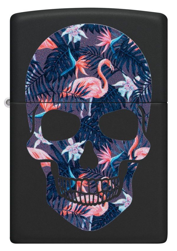 Zippo tulemasin Flamingo Skull Design - Image 2