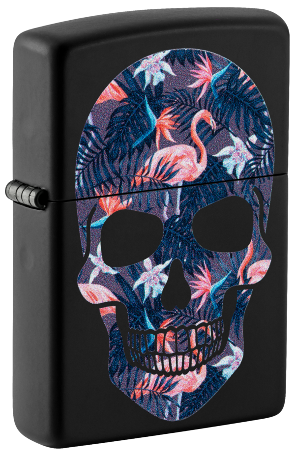 Zippo tulemasin Flamingo Skull Design