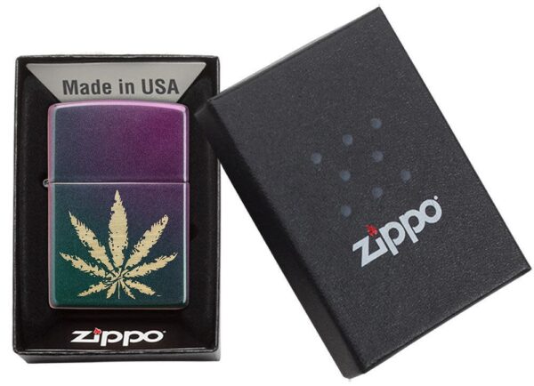 Zippo tulemasin Iridescent Marijuana Leaf - Image 5