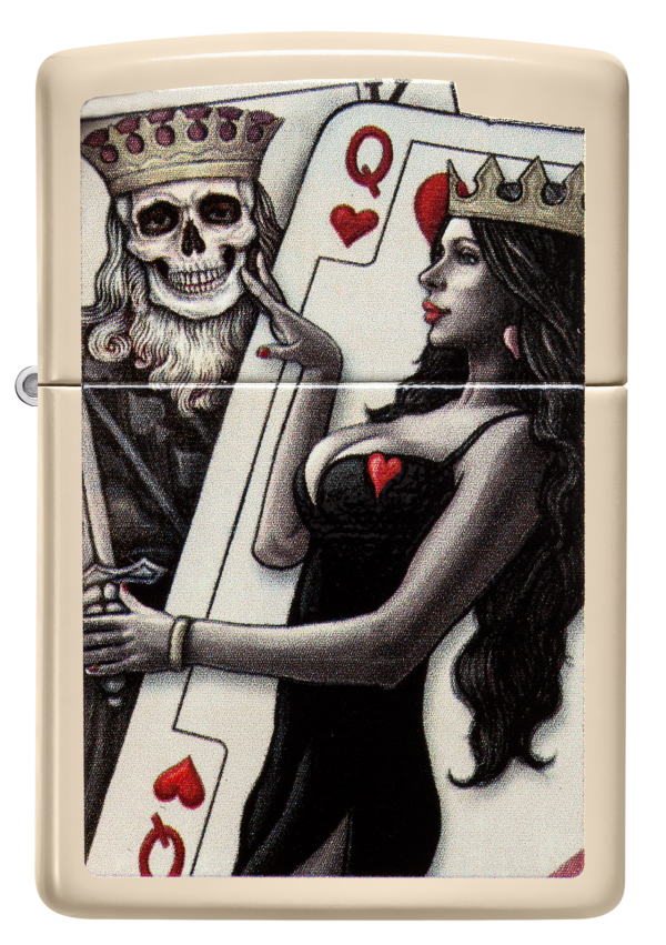 Zippo tulemasin Skull King Queen Beauty Design - Image 2