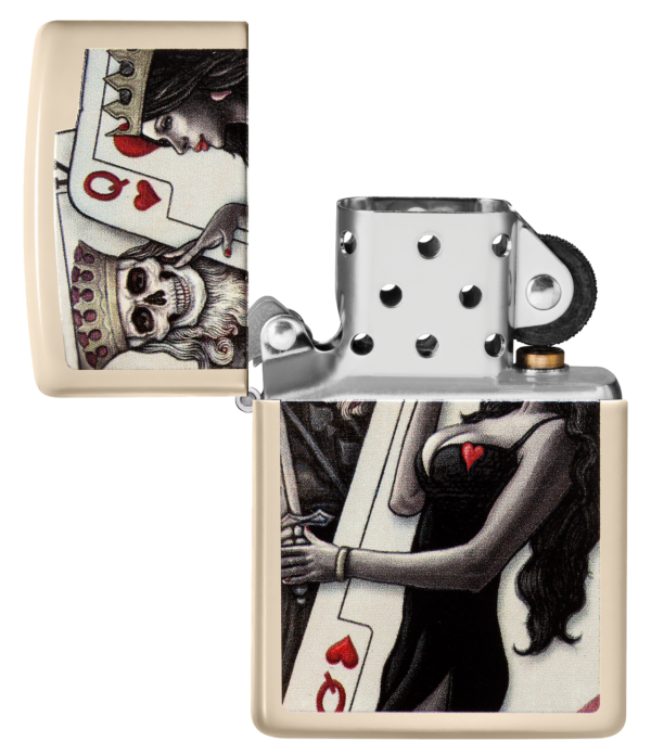 Zippo tulemasin Skull King Queen Beauty Design - Image 4
