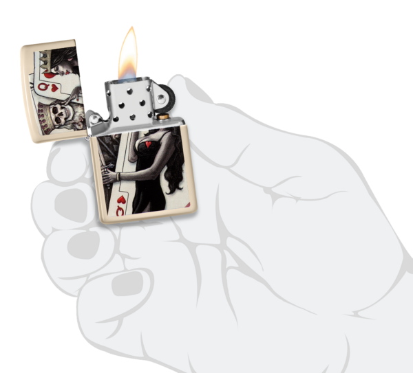 Zippo tulemasin Skull King Queen Beauty Design - Image 5