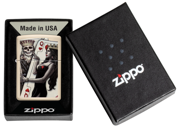 Zippo tulemasin Skull King Queen Beauty Design - Image 6