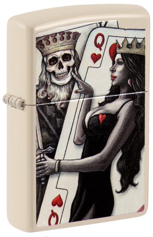 Zippo tulemasin Skull King Queen Beauty Design