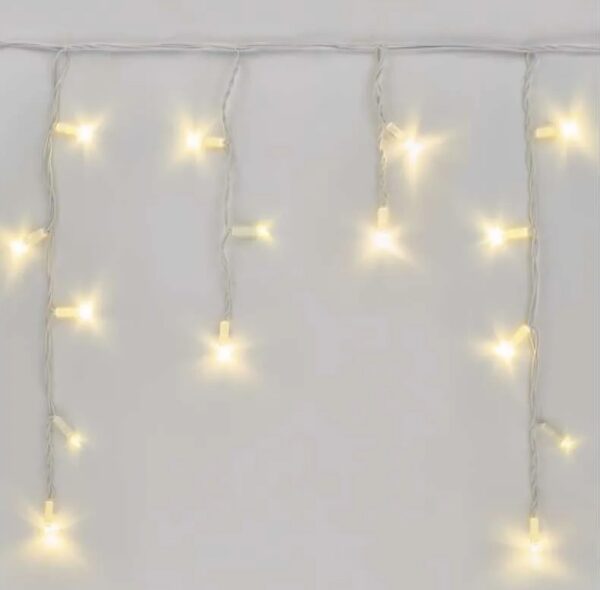 LED 50 jaapurikad, jatkatavad 0,4x3m, valge kaabel Profi WW IP44 EMOS